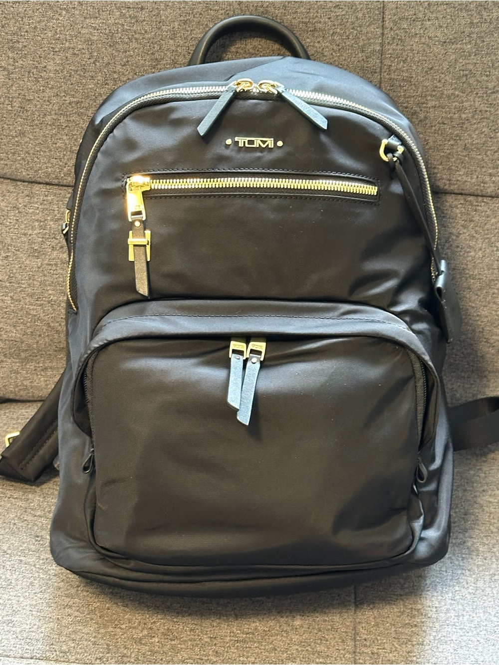 *NWOT* Tumi Voyageur Black Backpack with Gold Hardware